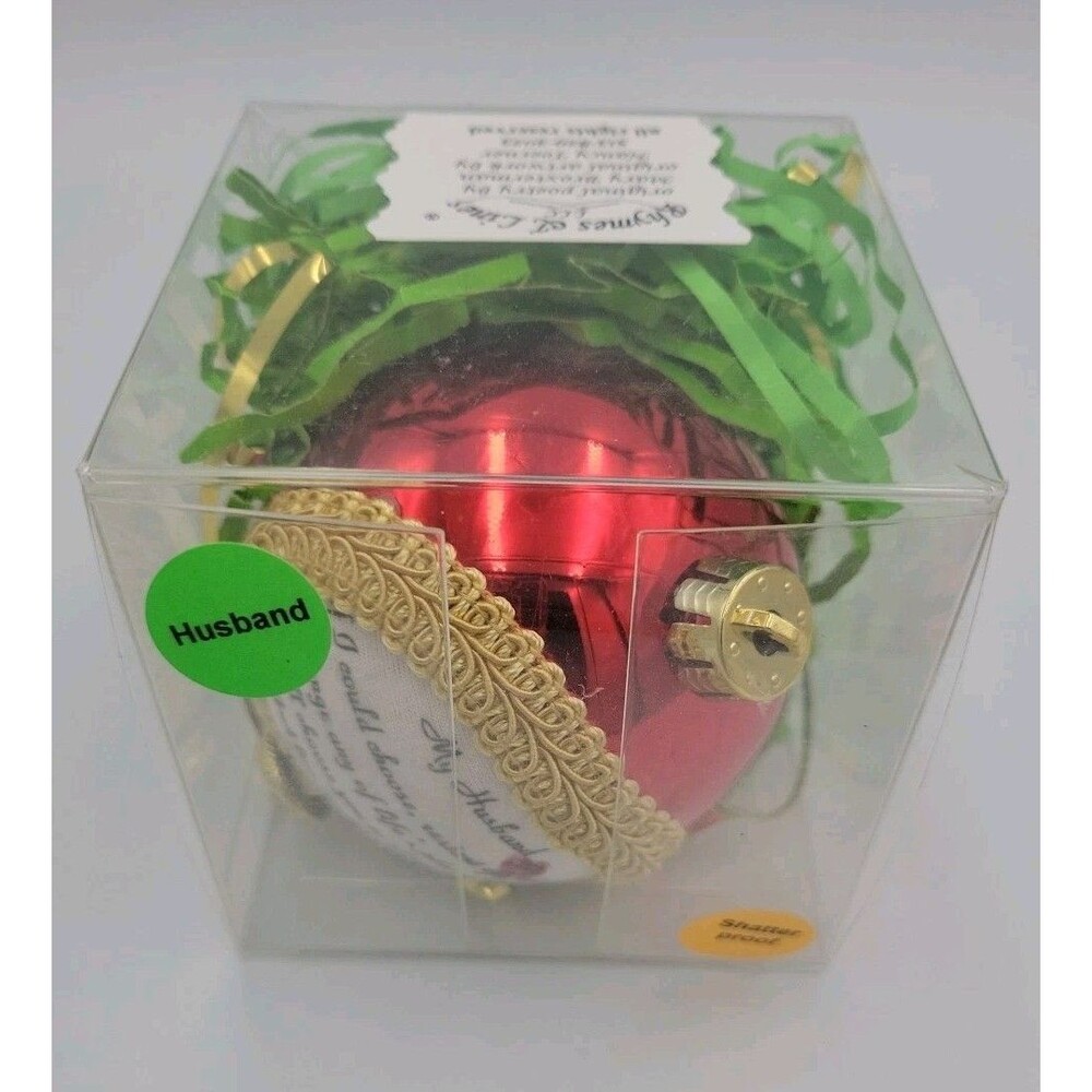Christmas Ornament My Husband Original Art And Poetry In Box